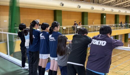 第４９回東京都小学生ダブルス大会に出場